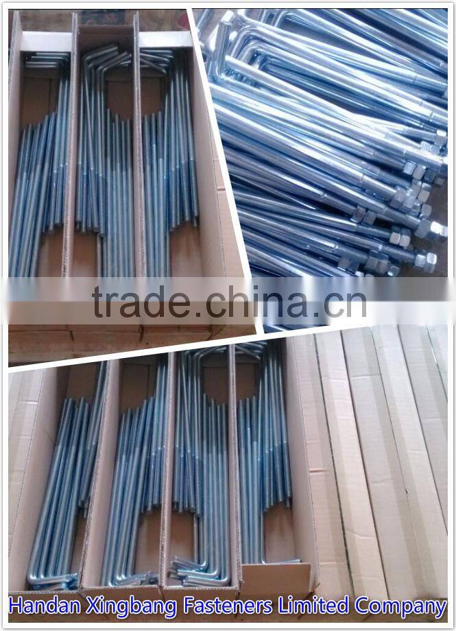 carbon steel HDG eye or O type anchor bolt made in china