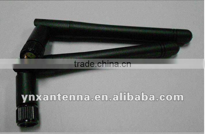 IS9001 and CE Pasted 2dbi foldable Rubber Ducky 3g Antenna