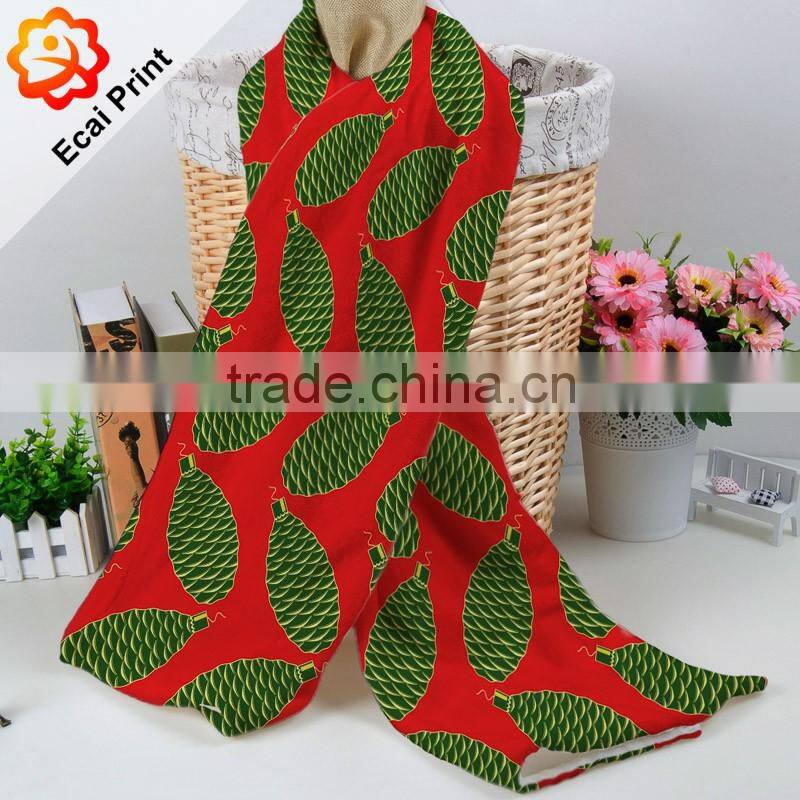 soft personalized customize heat transfer printed lady scarf