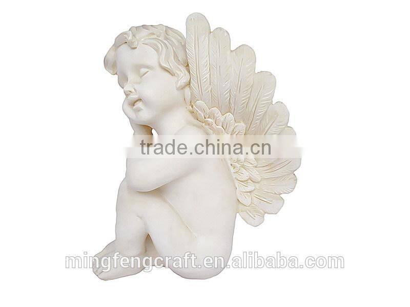 Polyresin Sleeping Angel Baby Fingures Decoration Crafts