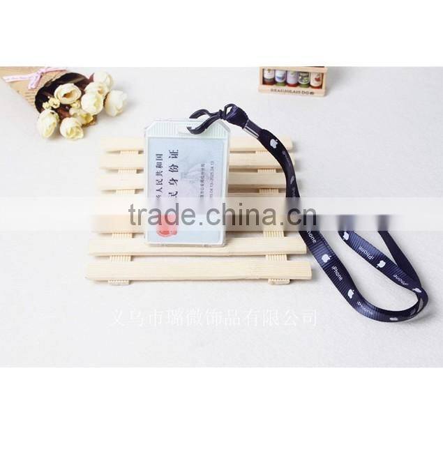 Custom logo lanyard student ID name card holder lanyard work card sleeve lanyard