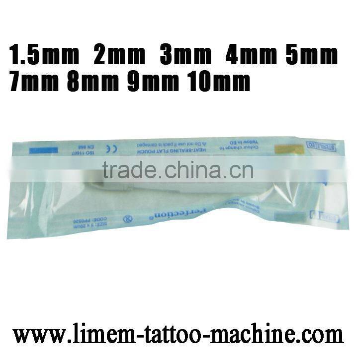 Disposable EO gas sterilized dermal punch dermal anchor punch piercing tool