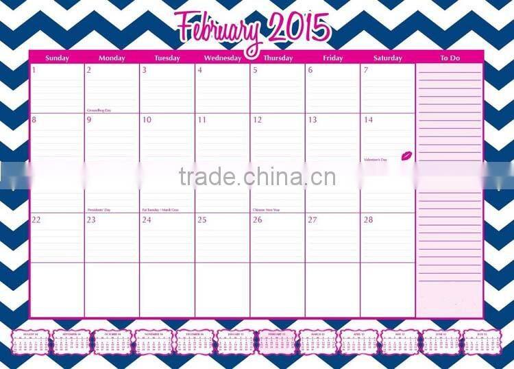 2015 custom planner wall calendar,Elegant Paper Table Calendar, Paper Calendar, Wall Calendar,
