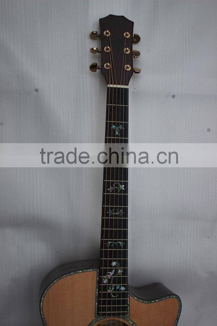 Weifang Rebon 39 size tayla acoustic guitar with armrest body