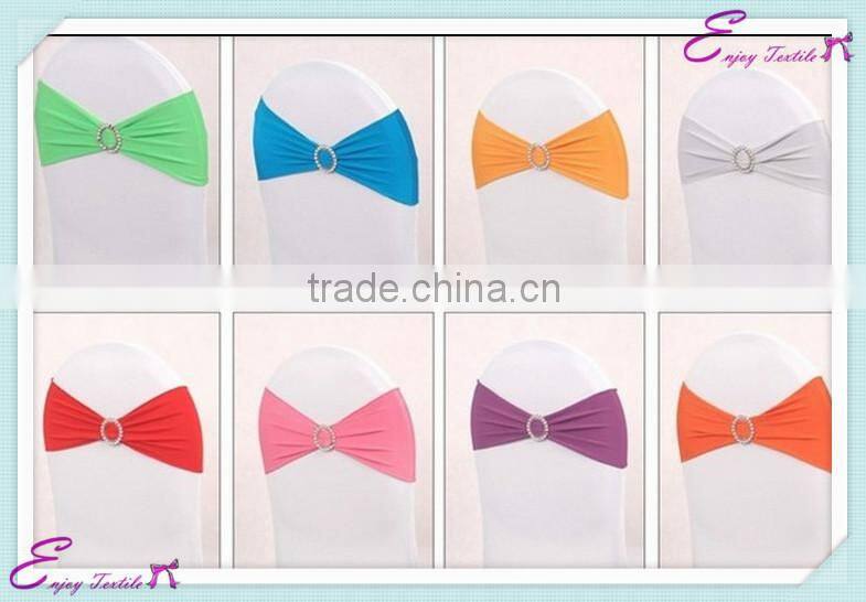 YHB#25 spandex lycra band buckle polyester banquet wedding wholesale cheap chair cover buckle band sash