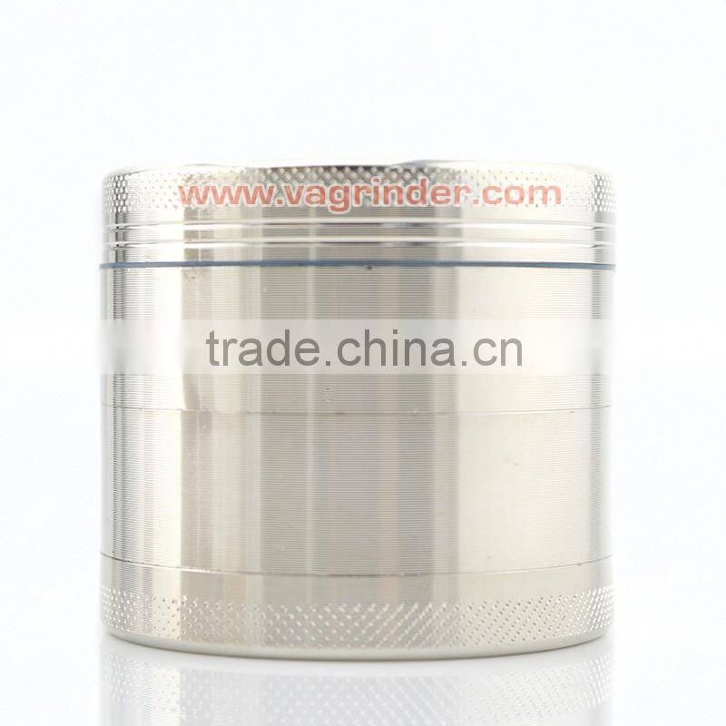 4 Layers zinc alloy Metal Tobacco Crusher Muller Smoke Herbal Herb Grinder 55MM 5 Color