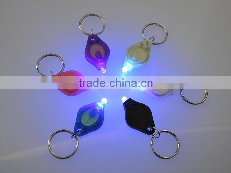 Wholesale Purple Light 365-370nm UV LED Plastic keychain Manufacturers