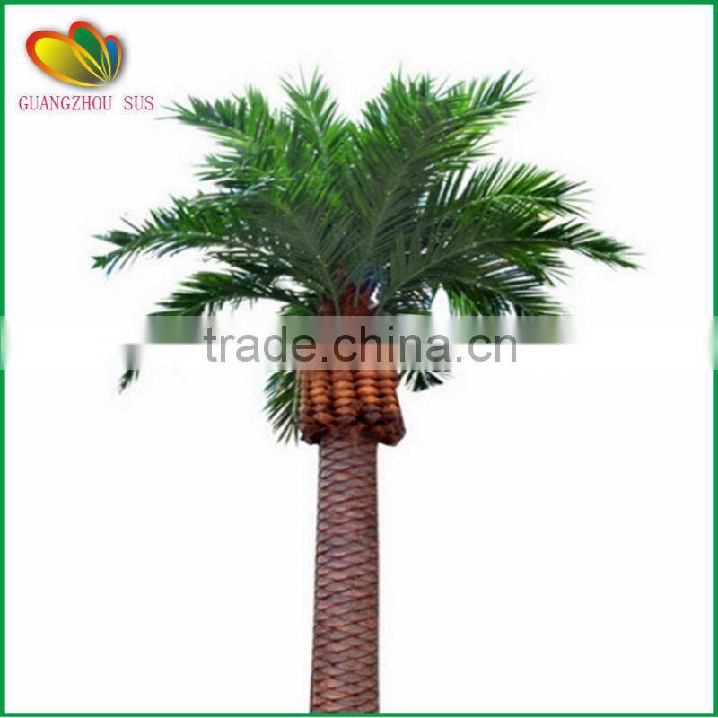 garden decorative fiberglass large artificial date palm tree