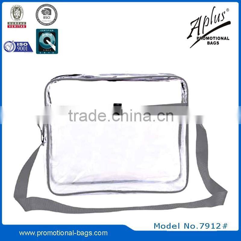2015 trendy pvc messenger bag for teenager