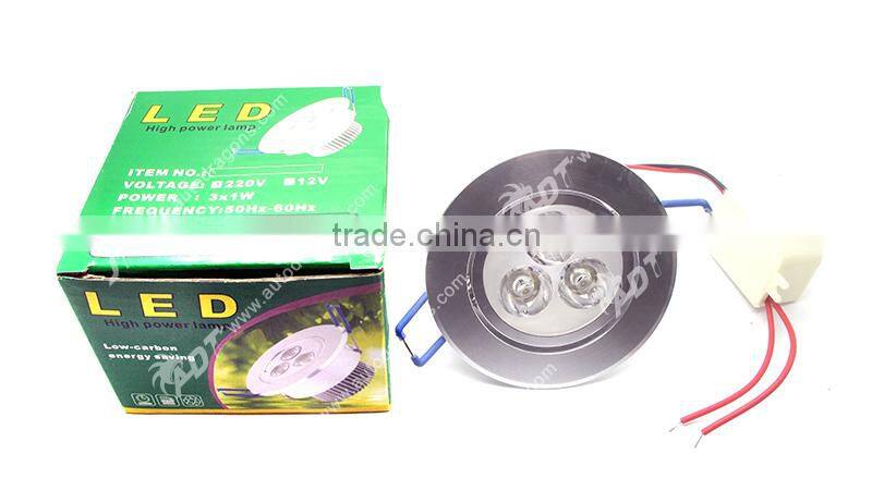 2015 newest hot selling 3w led ceiling light dome lamp 330lm lighting for barber shop 90-240v