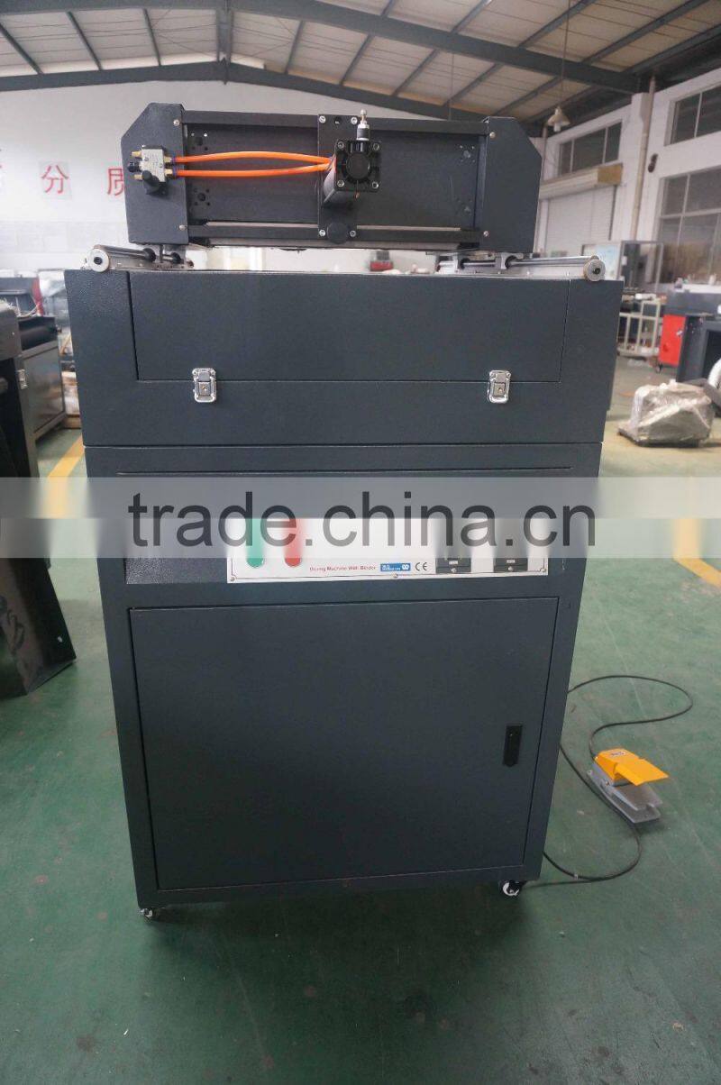 hot melt glue machine double side with automatic transfer for pvc sheets