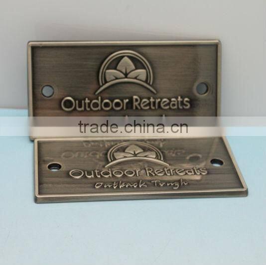 Customized VISA brass nameplate