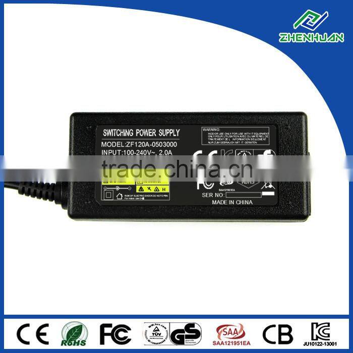 desktop power supply 5v 3.0a ac power adapter charger
