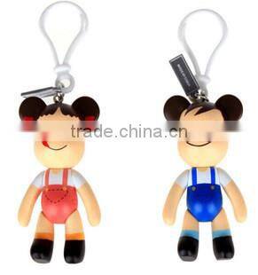 OEM Custom cute keychain soft pvc anime,plastic vinyl keychain toys/key chain dolls
