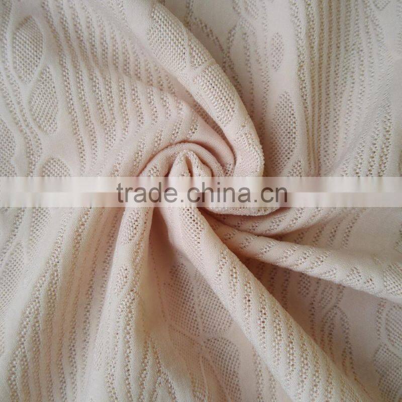 Wept knitted nylon elastane lines floral jacquard fabric wholesale