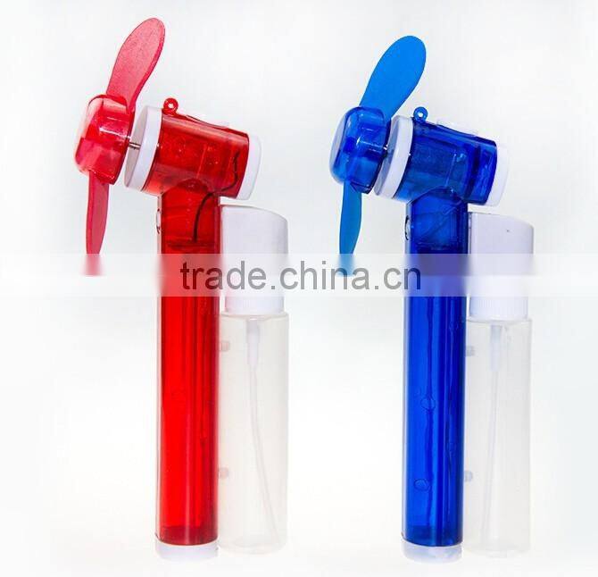 Best quality Mini usb mini desk fan with water mist Plastic Material water mist spray bottle fan
