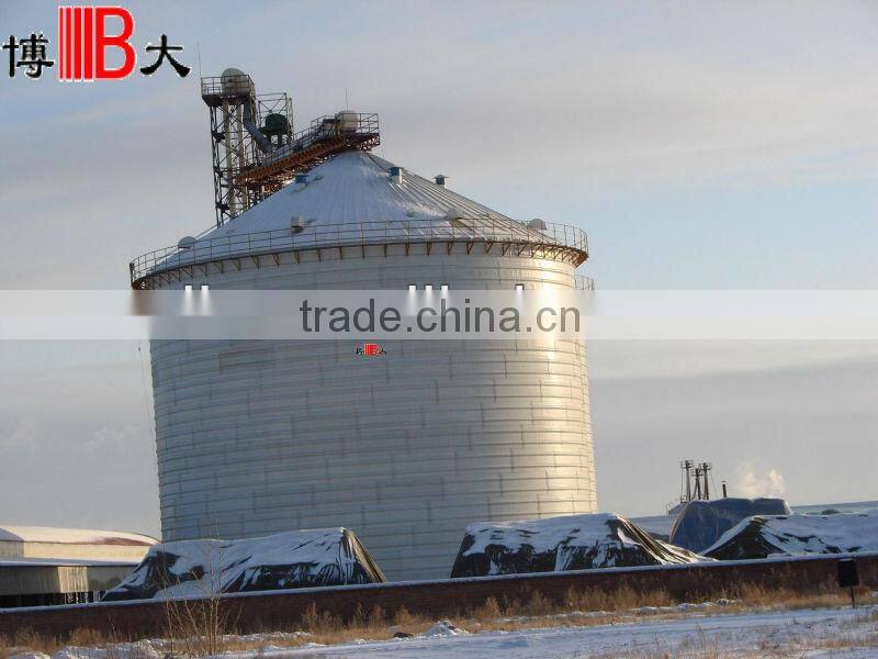 Body sheets of large capacity flat bottom insulation steel silo
