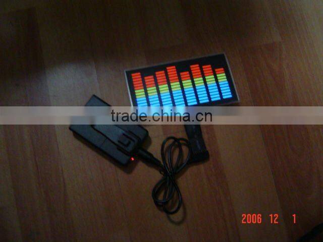 el music active t-shirt,EL music T-shirt,EL music panel,el light sheet