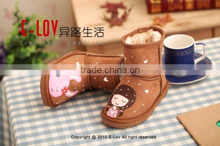 Hot sales high quality and cheap fur plush outdoor shoes