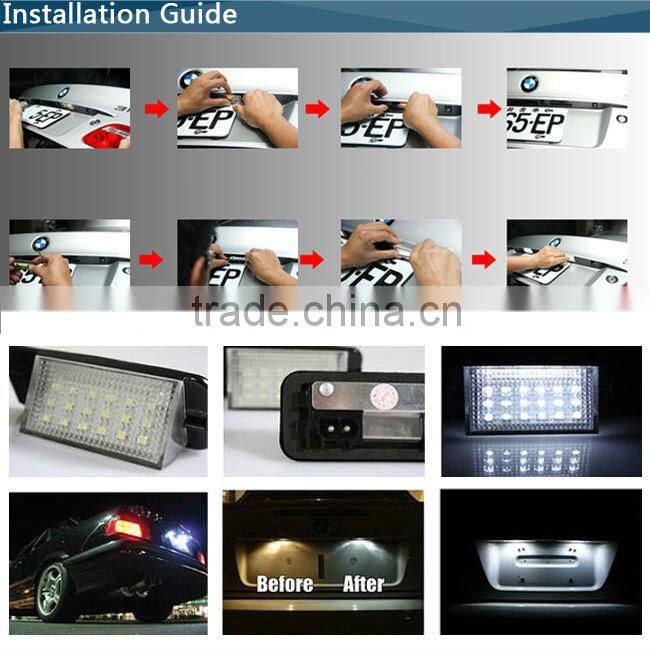 New design Emark E46 4D LED License Plate Light For E46 4d