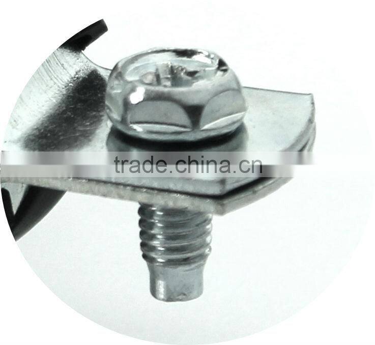 Welding type clamps M8 with rubber