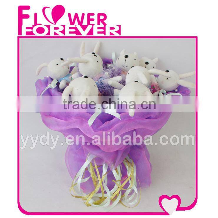 Plush Rabbit Bouquet Unique Birthday Gifts