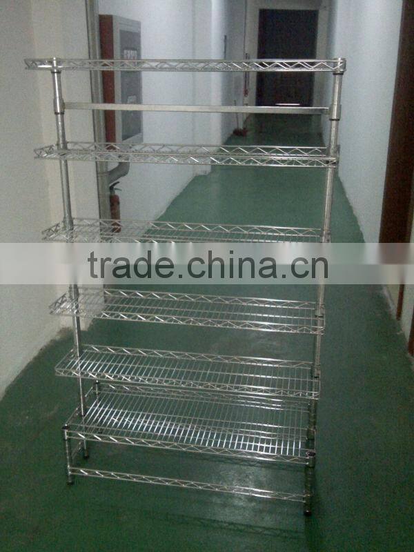 NSF Heavy Duty Steel Wire Shelf in Chrome -13 Years & Export to over 60 Countries,Mainly to Japan ,USA and EU Countries