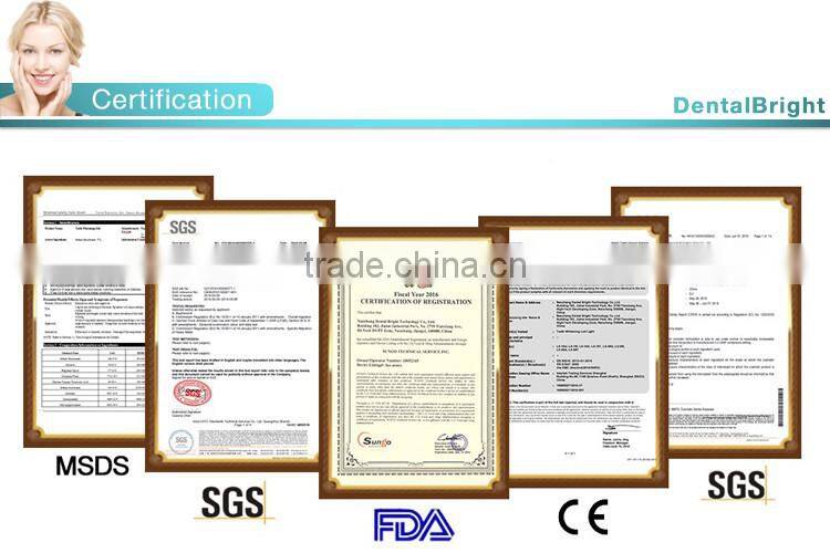 FDA Approved 3ml Hydrogen Peroxide Tooth Whitening Gel for Trays