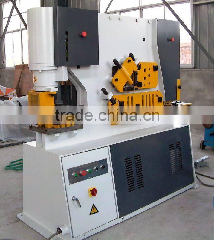 combined punching and shearing machine,punching cutting motching Hydraulic Iron Worker,steel ironworker