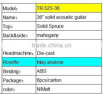 OEM guitar travel guitarra acustica 3/4 size