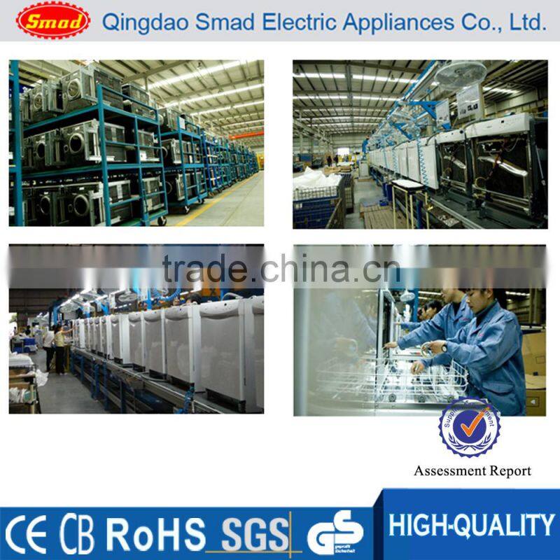 Full white small automatic freestanding dishwasher for apartments