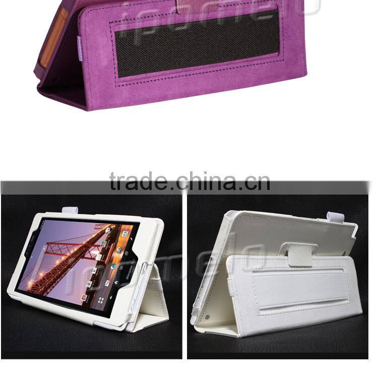 Wholesale leather tablet case for Sharp AQUOS PAD SH-08E