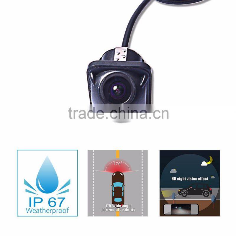 Car reversing aid backup camera with 170 degree wide angle