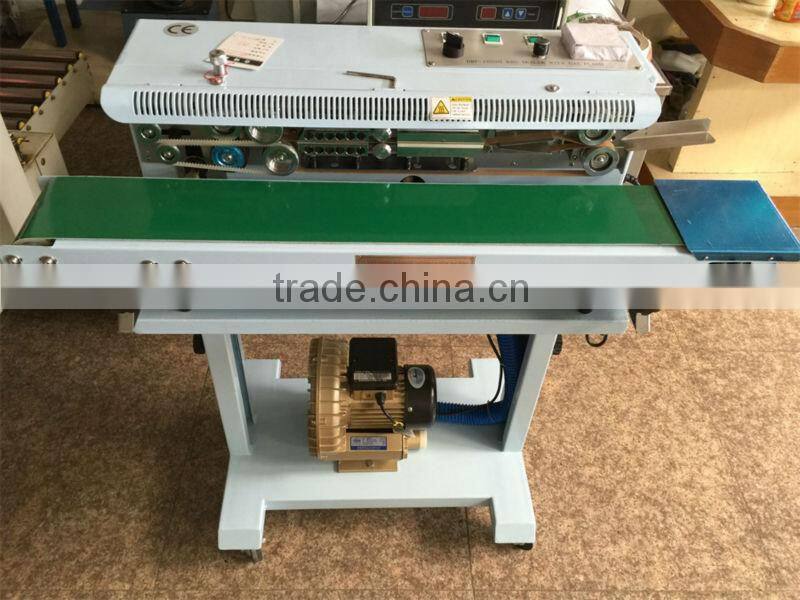 DBF-1000G continuous sealing machine with gas