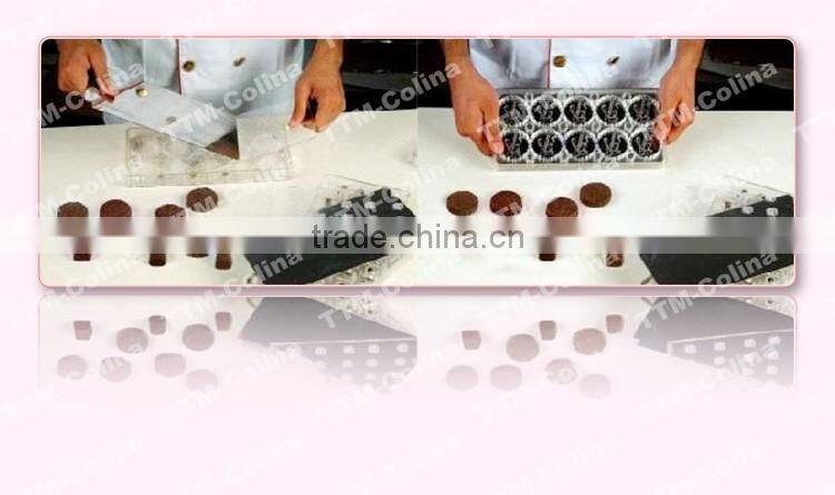 Water fall shape 18pcs 12g plastic pc magnetic chocolate mold