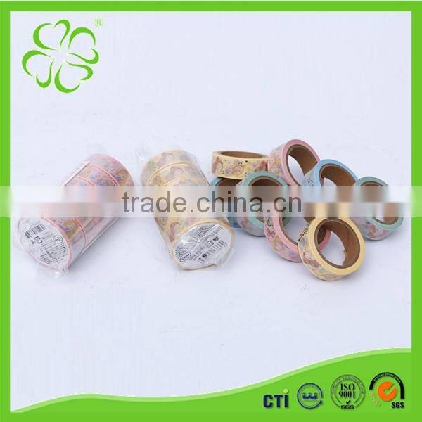 Colorful Decoration Shining Tape with Gold Foil