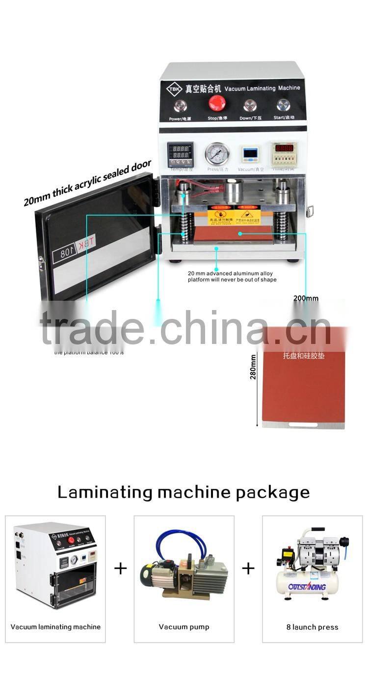 TBK New Arrival OCA Vacuum Laminating Machine Refurbish Repair OCA Laminator LCD Lamination Machine
