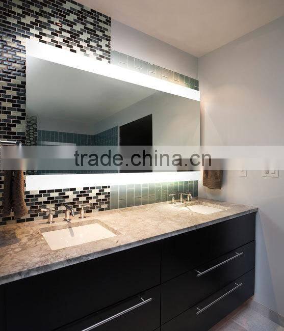 IP44 rated Luxury bathroom furniture design backlit lighted mirror
