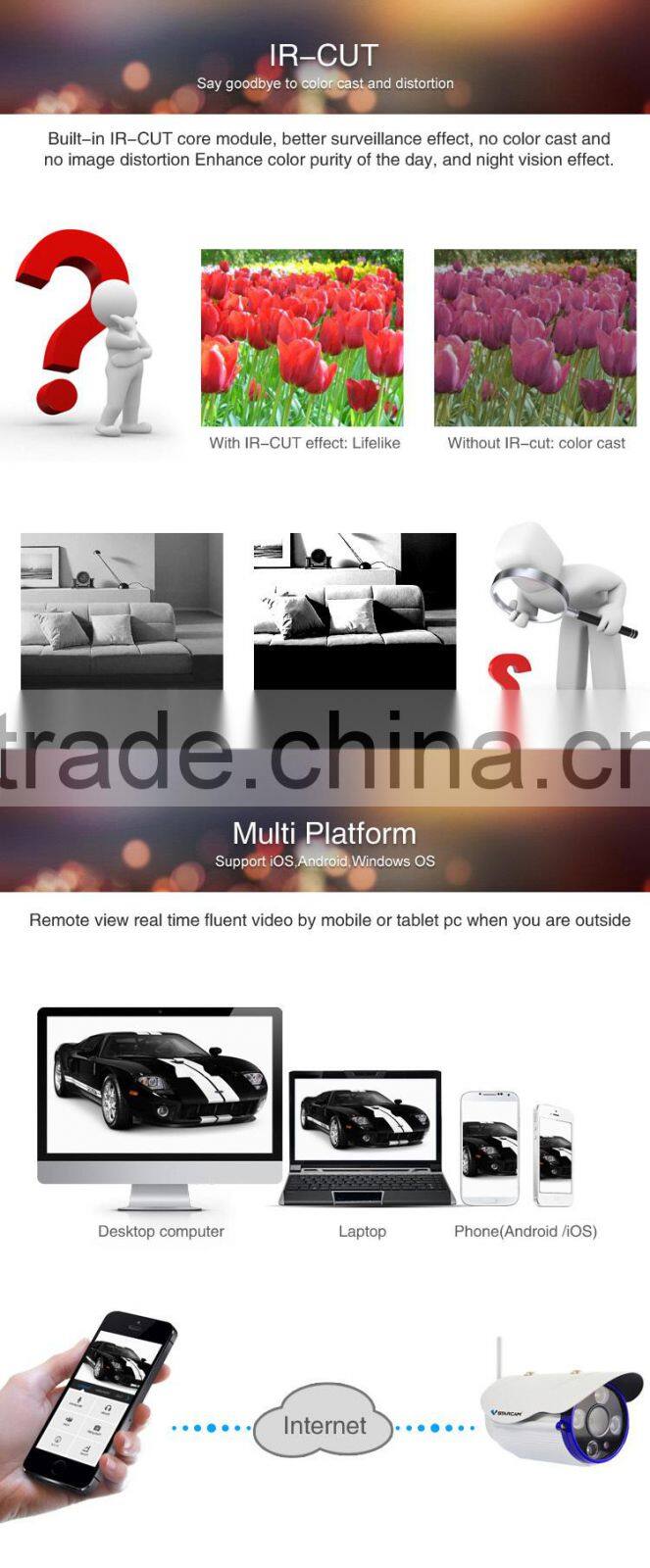 C7850IP cctv H.264 50M IR Distance Outdoor IP Camera