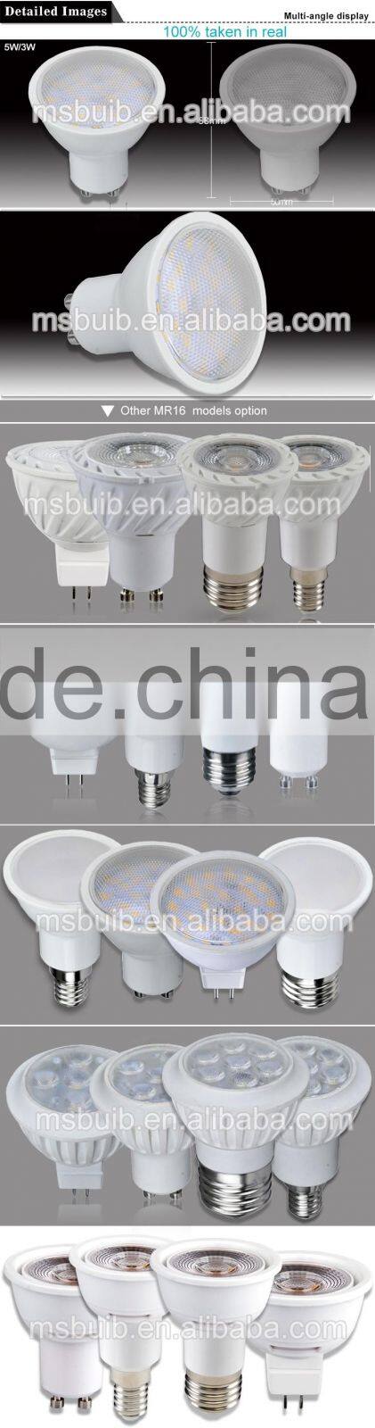 Jiaxing led spot light MR16 GU10 SMD 7W thermoplastic LED small bulb CE approved