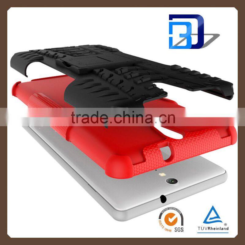 For Sony C5 Ultra Armor Slim case armor rugged kickstand heavy duty TPU+PC 2 in 1 case For Sony C5 Ultra shockproof case