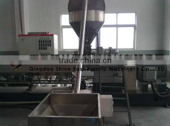 Qingdao Luxurious Screw Masterbatch Pelletizing Machine / granulation making machine in Shandong China