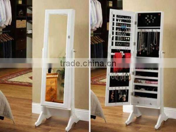 home decoration hair dressing mirror with cabinet