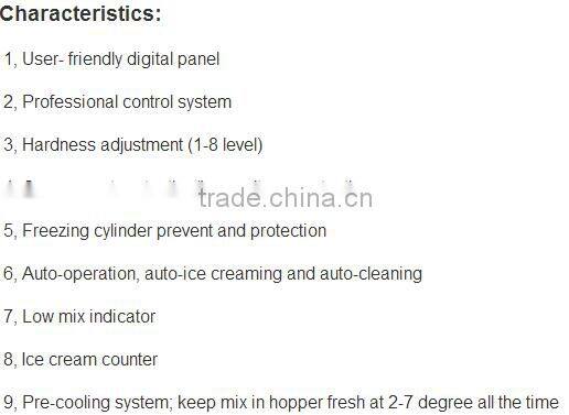 Unique apperance supply by LESTARS soft serve ice cream machine