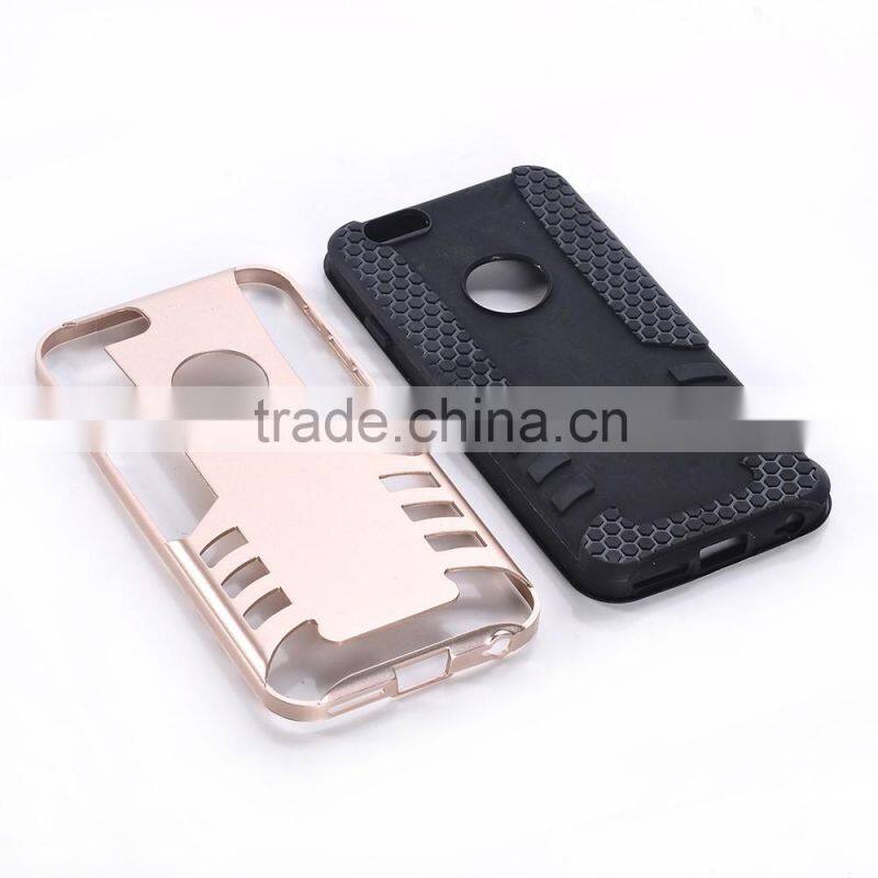 Wholesale rocket tpu+pc back cover case for iphone 6 plus