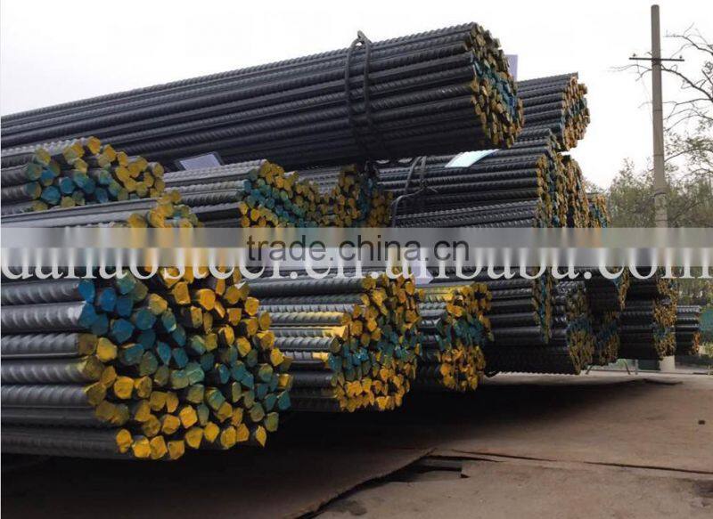 Hot Rolled HRB400 12m Steel rebar for construction in China tangshan