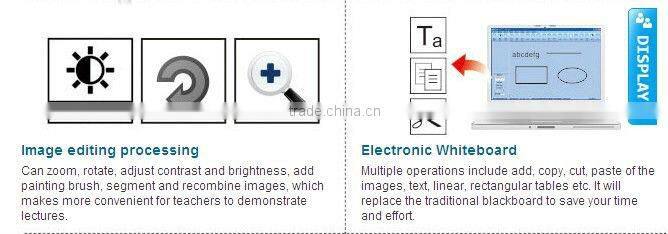 High Definition Fast 10-15fps at full 5.0 mega Visualizer Visual Presenter CMOS 2592X1944 V520