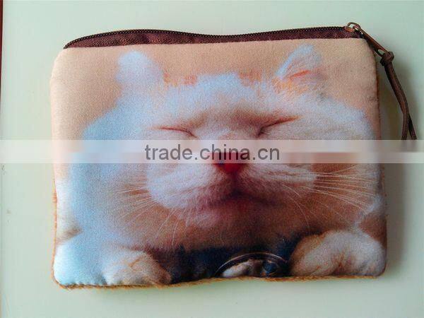 2014 Creative Cat-people Fabrics Unisex Coin Wallet Wholesale ZTCW-0033
