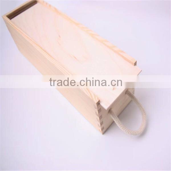 High quality sliding lid various style luxury wooden wine gift storage box
