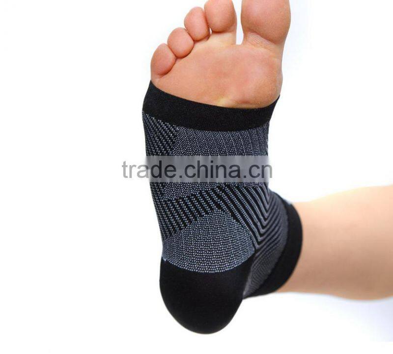 Plantar Fasciitis Socks Premium Ankle Support Unisex Black sock